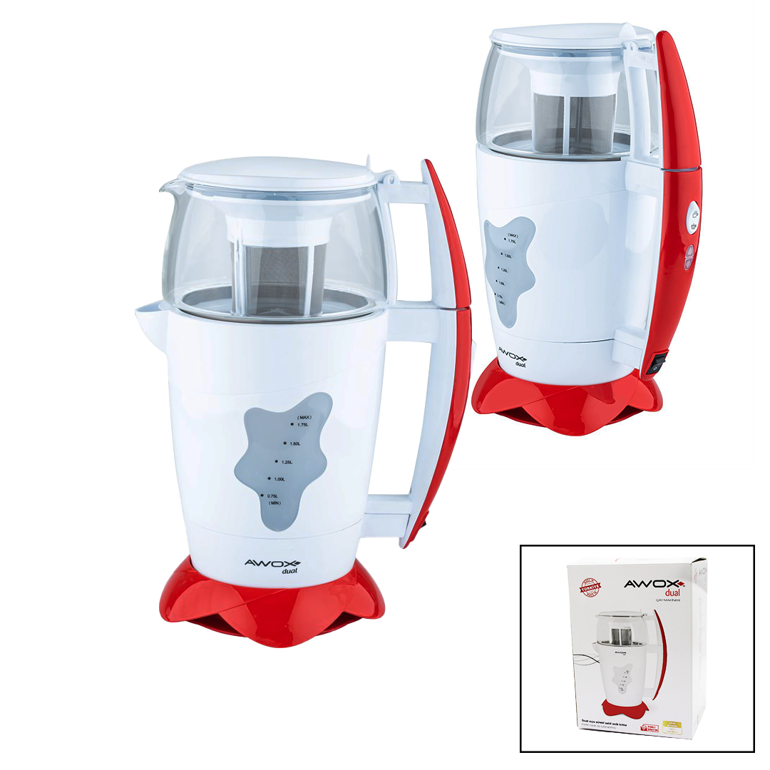 AWOX DUAL ÇAY MAKİNESİ ÇAYCI 1.75LT+1.2LT