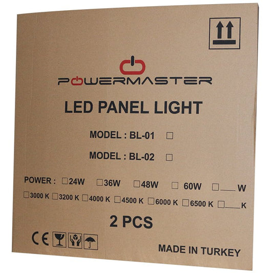 BL-01 60X60 LED PANEL BEYAZ 48W - 6500K--1248 LÜMEN SIVA ALTI