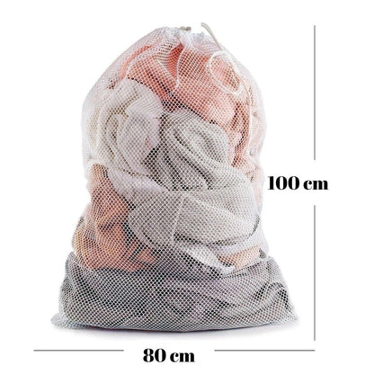 Büyük Boy File Çamaşır Torbası 80x100 cm | Hassas Yıkama Filesi | Yorgan, Perde, Nevresim Yıkama Torbası