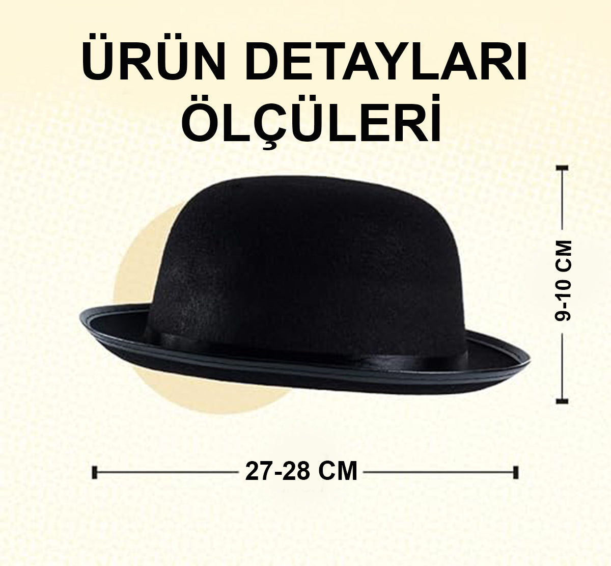 Charlie Chaplin Şapka Melon Şapka