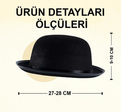 Charlie Chaplin Şapka Melon Şapka