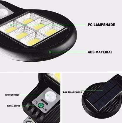 CL-182-6 48 COB LEDLİ SENSÖRLÜ SOLAR SOKAK LAMBASI