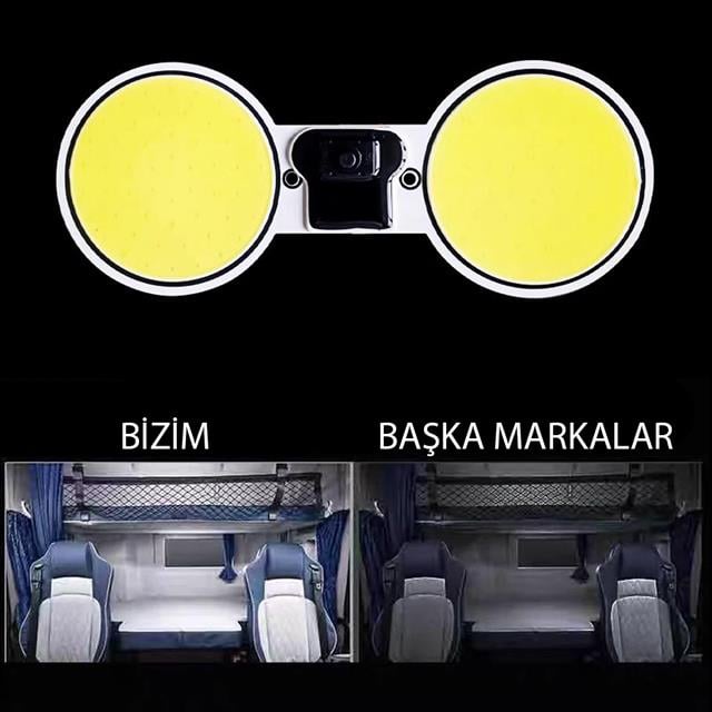 Cob Led Araç Tavan - Bagaj Aydınlatma DC10-48 Volt (2Li Paket)