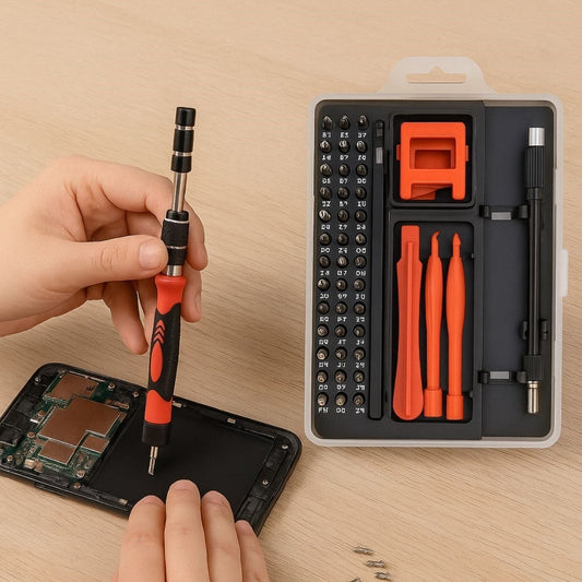 Çok Fonksiyonlu Manyetik Uçlu 52&amp;apos;si 1 Arada 42 Uçlu Saatçi Tornavida Seti