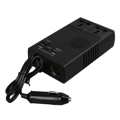 DC 12-24V 200W Oto Araç Power İnverter 1x Çakmak Girişi - 1x TYPE-C - 2x USB - 2x 220V Üniversal Priz
