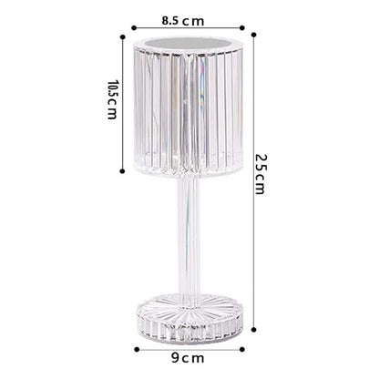 Dekoratif RGB LED&amp;apos;li Ambiyans Masa Gece Lambası Şarjlı Dokunmatik Tuşlu HA-1788