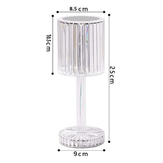 Dekoratif RGB LED&amp;apos;li Ambiyans Masa Gece Lambası Şarjlı Dokunmatik Tuşlu HA-1788