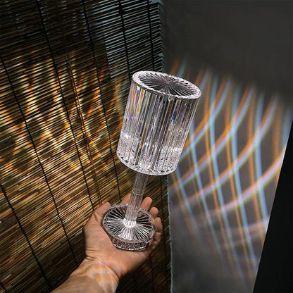 Dekoratif RGB LED&amp;apos;li Ambiyans Masa Gece Lambası Şarjlı Dokunmatik Tuşlu HA-1788