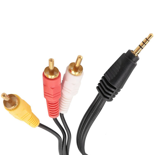 DİSCMAN KABLOSU 1.5 METRE (3.5MM STEREO 3 BOĞUMLU - 3RCA KABLO)