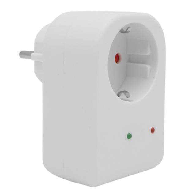 Durum Ledli Akım Korumalı Tekli Priz 16 Amper - 3500 Watt Tekli Beyaz
