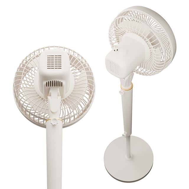 Fan12 Dynabreeze 9&amp;apos;&amp;apos; 70 Watt 3 Hız Kademeli 2000RPM Çift Motorlu Vantilatör Krem Gold