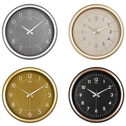 GALAXY PREMİUM  1975-FG-AC-TA-KR SERİSİ  DUVAR SAATİ  KASA=SİYAH-İ.YEŞİL-GOLD-FÜME ÇERÇEVE:BAKIR-GOLD-KREM-GRİ - 37 CM