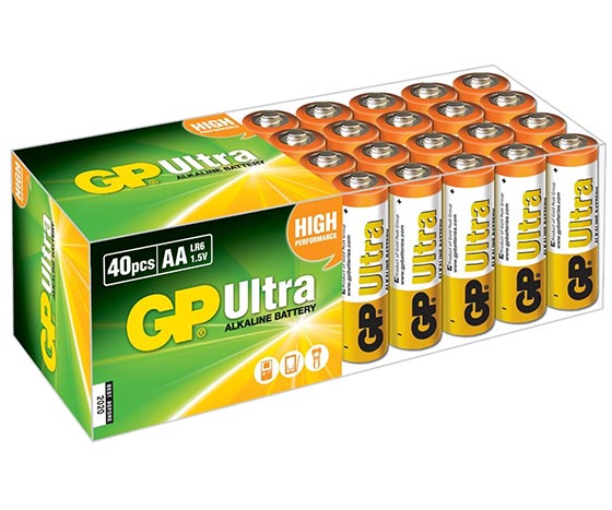 GP 15AU R6 ULTRA ALKALİN KALEM AA 40 LI PAKET FİYAT