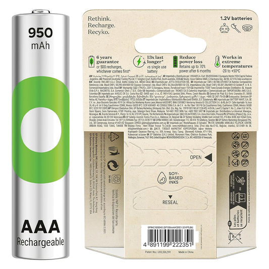 GP RECYKO 950 MAH AAA İNCE 4+2 6LI ŞARJLI PİL PAKET FİYATI