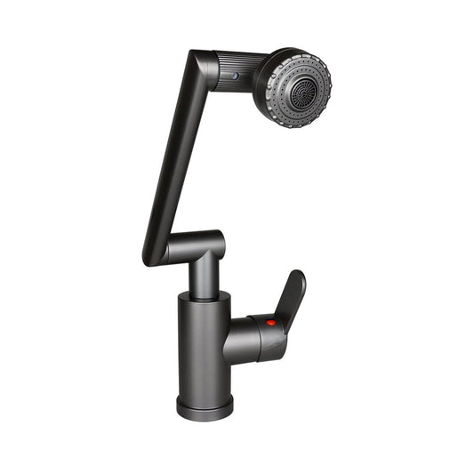 GRİ - 1080 DERECE DÖNEBİLEN ÇOK FONKSİYONLU MUSLUK BATARYA KTX-3308