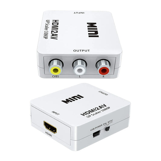 HDMI TO RCA MİNİ MODEL 1920X1080 PLASTİK KASA ÇEVİRİCİ KONVERTÖR