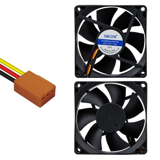 IC-216 Fırçasız DC Fan 80X80X25mm 12 Volt 3 Pin (Seri 1)