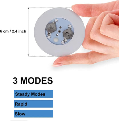 Işıklı Yapışkanlı Bardak Altı Aparatı Ledli 3 Fonksiyonlu 6 cm Çap