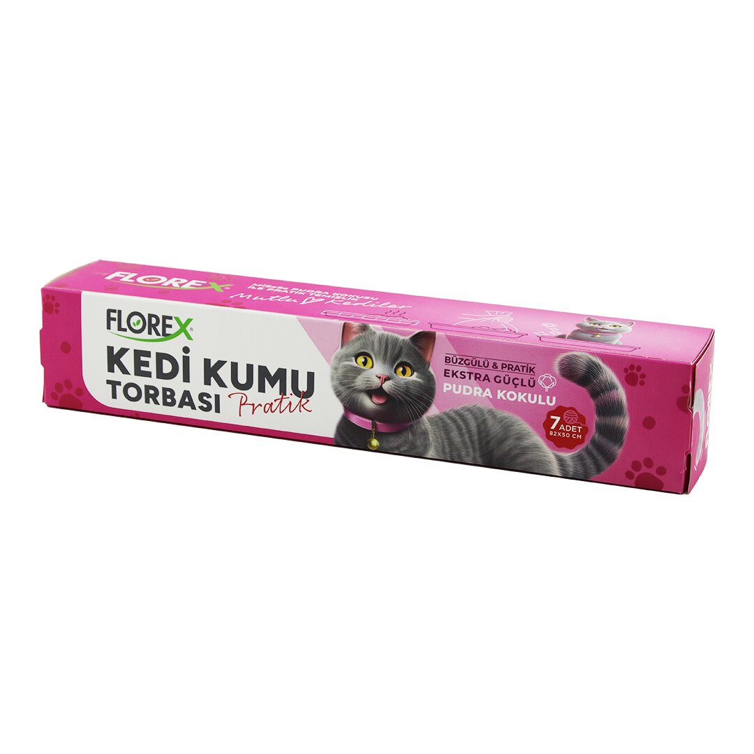 140 ADET KEDİ - EVCİL HAYVAN  KUMU TORBASI PRATİK PUDRA KOKULU  BÜZGÜLÜ - EXTRA GÜÇLÜ 82X50CM