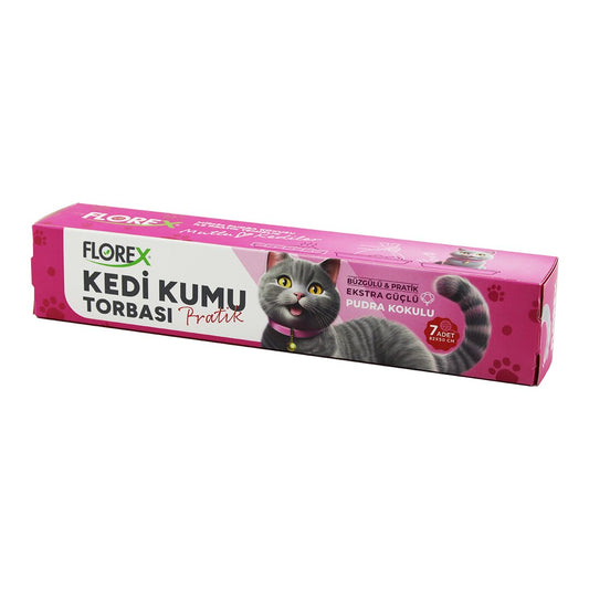 140 ADET KEDİ - EVCİL HAYVAN  KUMU TORBASI PRATİK PUDRA KOKULU  BÜZGÜLÜ - EXTRA GÜÇLÜ 82X50CM
