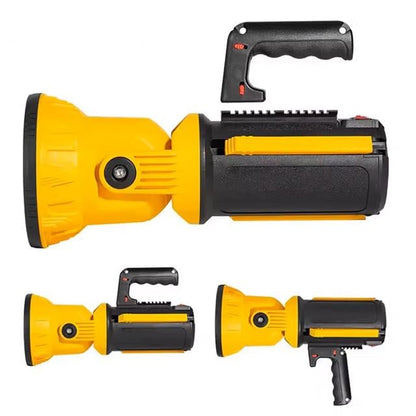 Kırmızı Mavi Çakarlı COB Ledli Şarjlı Kamp El Feneri Işıldak MX-W5164-3