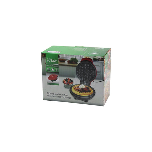 KİWİ KSM-2400W MİNİ WAFFLE MAKİNESİ 350W ÇAP:12CM OTOMATİK TERMOSTAT YAPIŞMAZ PLAKAGÜÇ GÖSTERGE IŞIK
