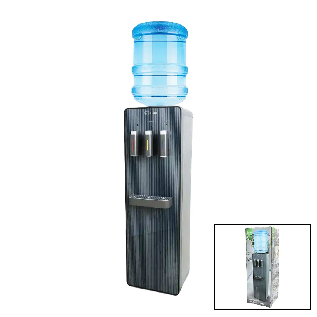 KİWİ KWP-8556 SU SEBİLİ SICAK - SOĞUK - ILIK PASLANMAZ ÇELİK SICAK SU DEPOSU=5LT/H - SOĞUK SU=1.5L/H - 28.8X30.5X93.5CM