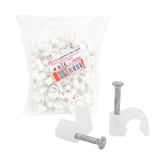 KROŞE 2 NUMARA ÇELİK ÇİVİLİ 6 MM (DATA - ANTEN KABLOLARI İÇİN) 100LÜ POŞET