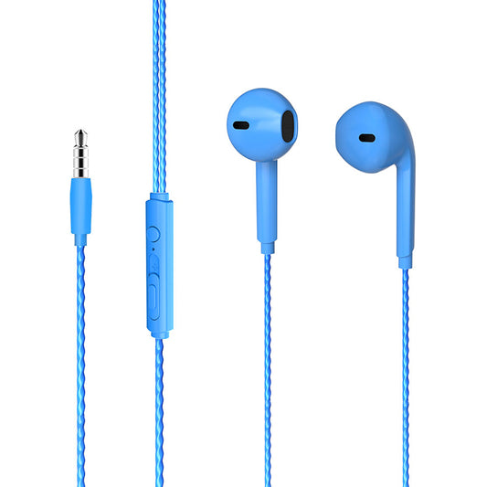 LECOO EH104BL 3.5MM JACKLI KABLOLU KULAK İÇİ MİKROFONLU MAVİ KULAKLIK