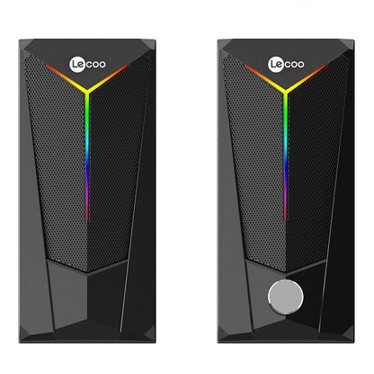 LENOVO LECOO DS104 6 VOLT 80 DB 1+1 KABLOLU IŞIKLI GAMING OYUNCU SPEAKER - HOPARLÖR