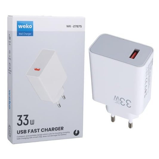 M11 Beyaz 33 Watt Turbo Usb Şarj Başlık Adaptörü