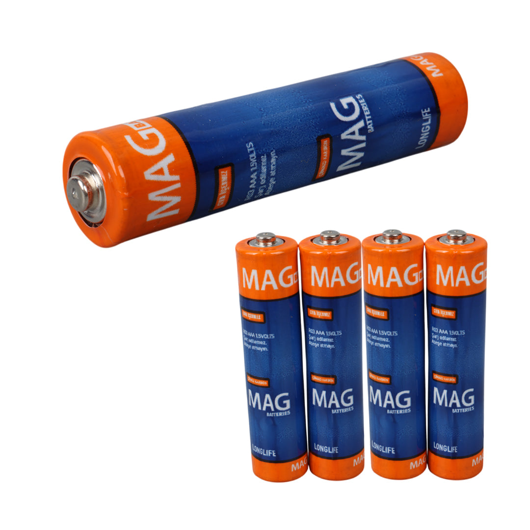 MAG BATTERIES MG-26172 KARBON ÇİNKO AAA 60LI İNCE KALEM KUMANDA PİLİ (R03 UM-4)
