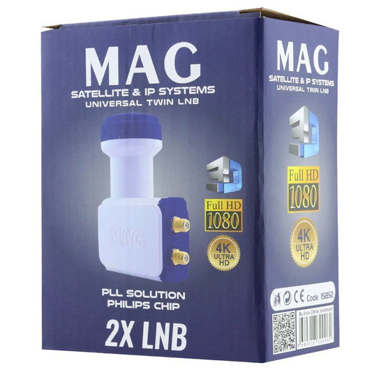 MAG ÇİFTLİ TWİN LNB ALTIN UÇLU PHILIPS CHİP 0.1DB