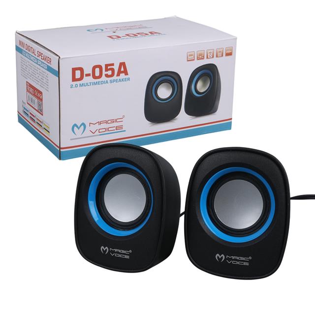 MAGICVOICE D-05A 1 + 1 USB MİNİ HOPARLÖR ( 5 WATT * 4 OHM )
