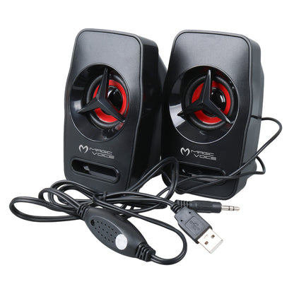 MAGICVOICE T-19 1+1 USB PC MİNİ HOPARLÖR (2X3 WATT)