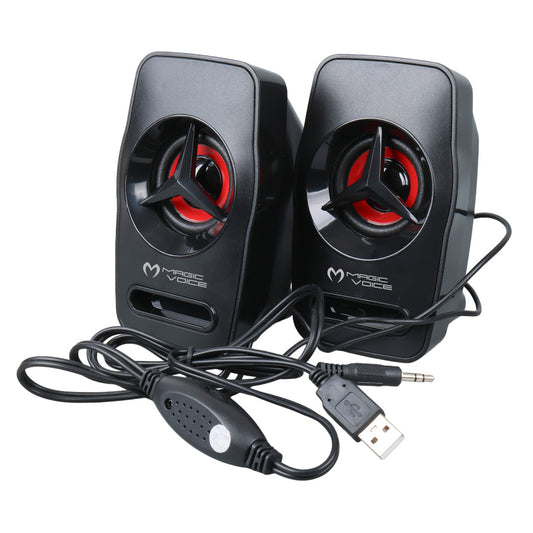 MAGICVOICE T-19 1+1 USB PC MİNİ HOPARLÖR (2X3 WATT)