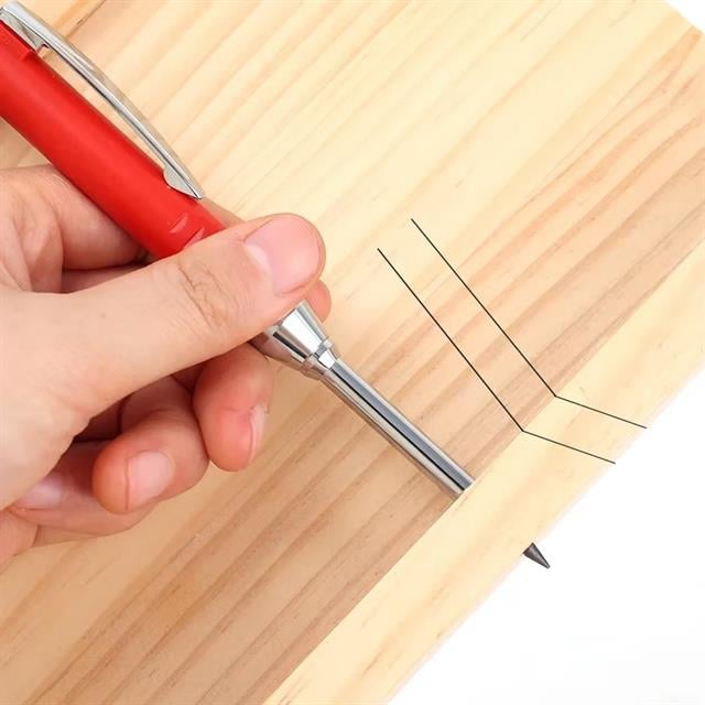 Marangoz Derin Dip Konum Delik İşaretleme Kurşun Kalemi