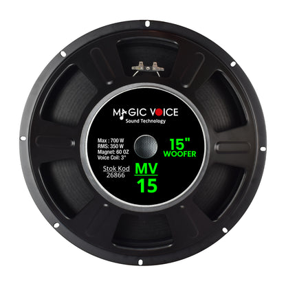 MAX 700W / RMS 350 WATT 15 38 CM WOOFER YEDEK HOPARLÖR