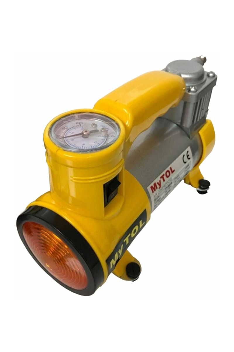 Metal Gövdeli ve Işıklı Mini Araç Hava Kompresörü