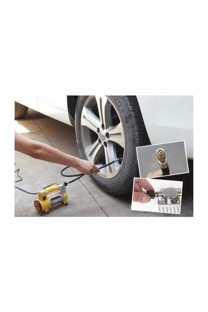 Metal Gövdeli ve Işıklı Mini Araç Hava Kompresörü