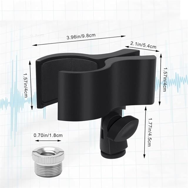 Mikrofon Standı Klipsi Plastik Yaylı 3-6CM
