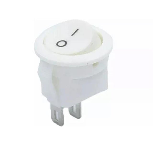 Mini Yuvarlak Işıksız ON-OFF Beyaz Anahtar IC-134E