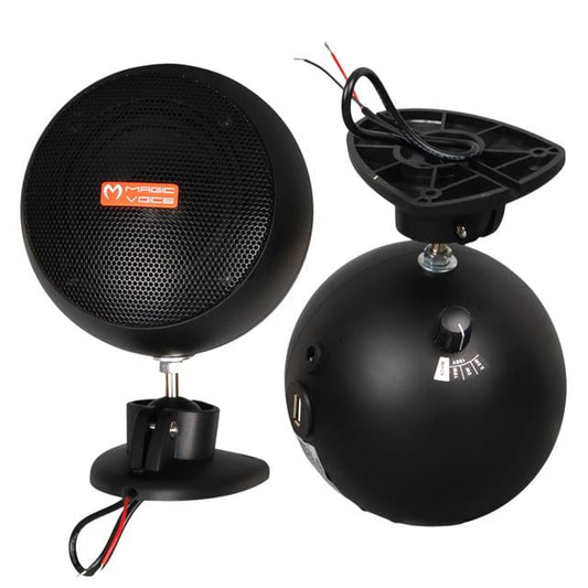 MV-13 7.5 CM 20 Watt Komütatörlü Hat Trafolu Siyah Sütun Sarkık Hoparlör (2&amp;apos;li Takım)