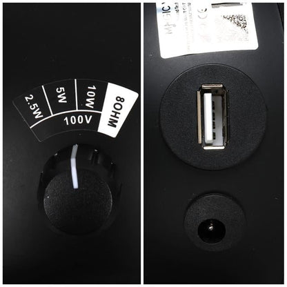 MV-13 7.5 CM 20 Watt Komütatörlü Hat Trafolu Siyah Sütun Sarkık Hoparlör (2&amp;apos;li Takım)