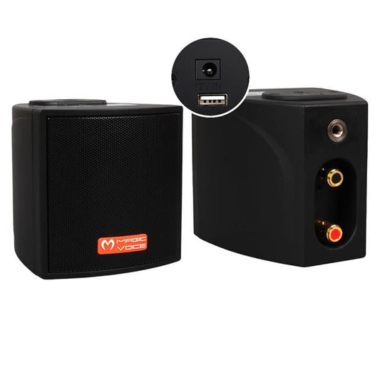 MV-18 30 Watt Hat Trafolu USB&amp;apos;li Sütun Hoparlör (2&amp;apos;li Takım)