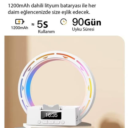 Bluetooth Taşınabilir Hoparlör Kablosuz Telefon Standlı Şarjlı
