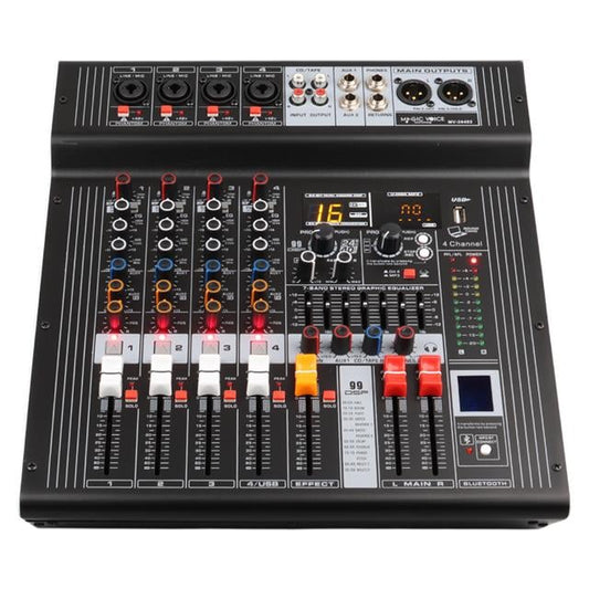 4 Kanal 2X350 Watt Usb/Sd/Bluetooth Power Mixer