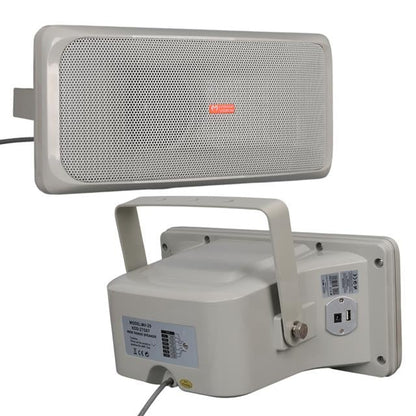 MV-29 13 CM 30 Watt Komütatörlü Hat Trafolu Gri Horn Sütun Hoparlör (Tekli Paket)