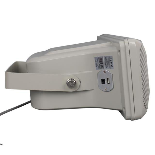 MV-29 13 CM 30 Watt Komütatörlü Hat Trafolu Gri Horn Sütun Hoparlör (Tekli Paket)
