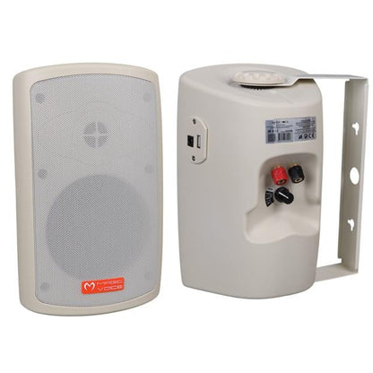 MV-36 11 CM 50 Watt Komütatörlü Hat Trafolu Krem Beyaz Sütun Hoparlör (2&amp;apos;li Takım)